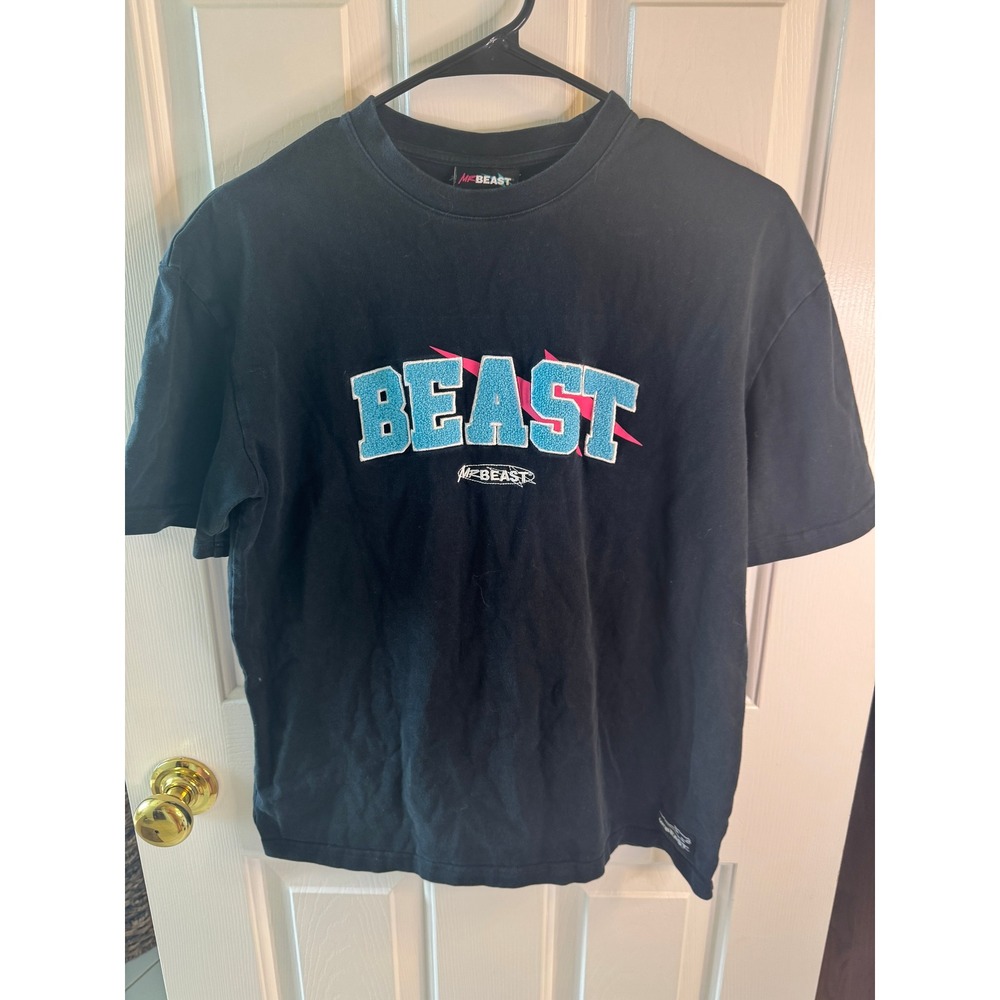 MrBeast Graphic T-Shirt Crew Neck Short Sleeve Casual Top
